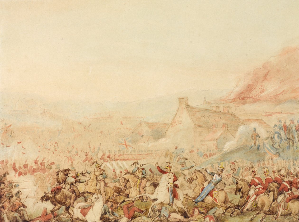 La bataille de Waterloo, 1815, vers 1818 - William Heath