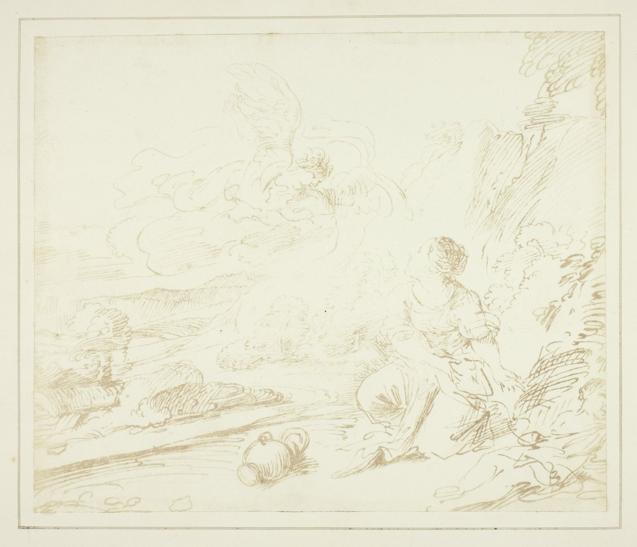 Agar dans le désert - William Henry Fox Talbot