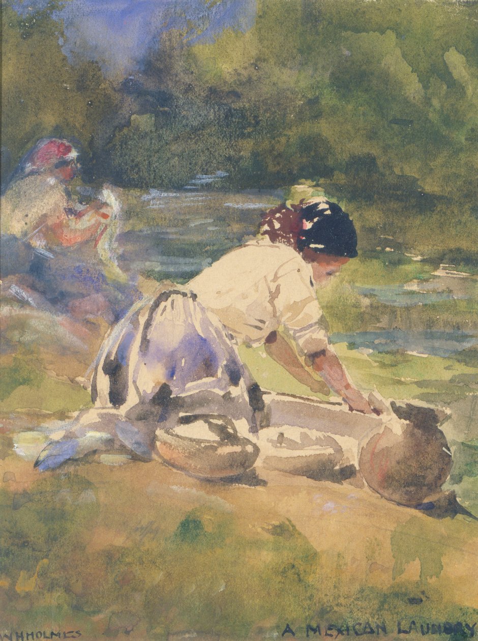 Une blanchisserie mexicaine - William Henry Holmes