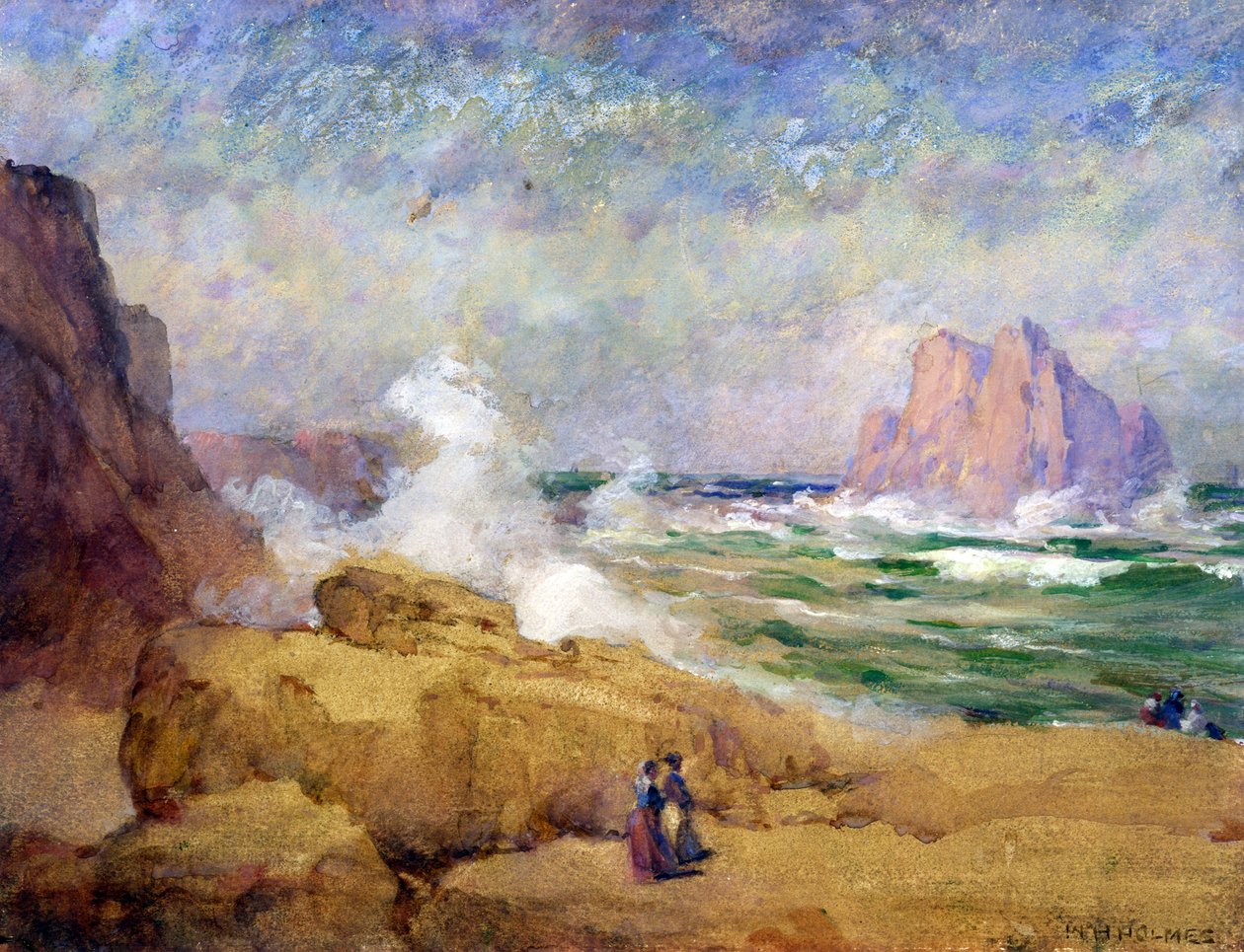 Sur la côte californienne - William Henry Holmes