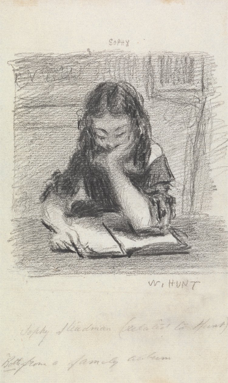 Sophy Steadman lisant - William Henry Hunt
