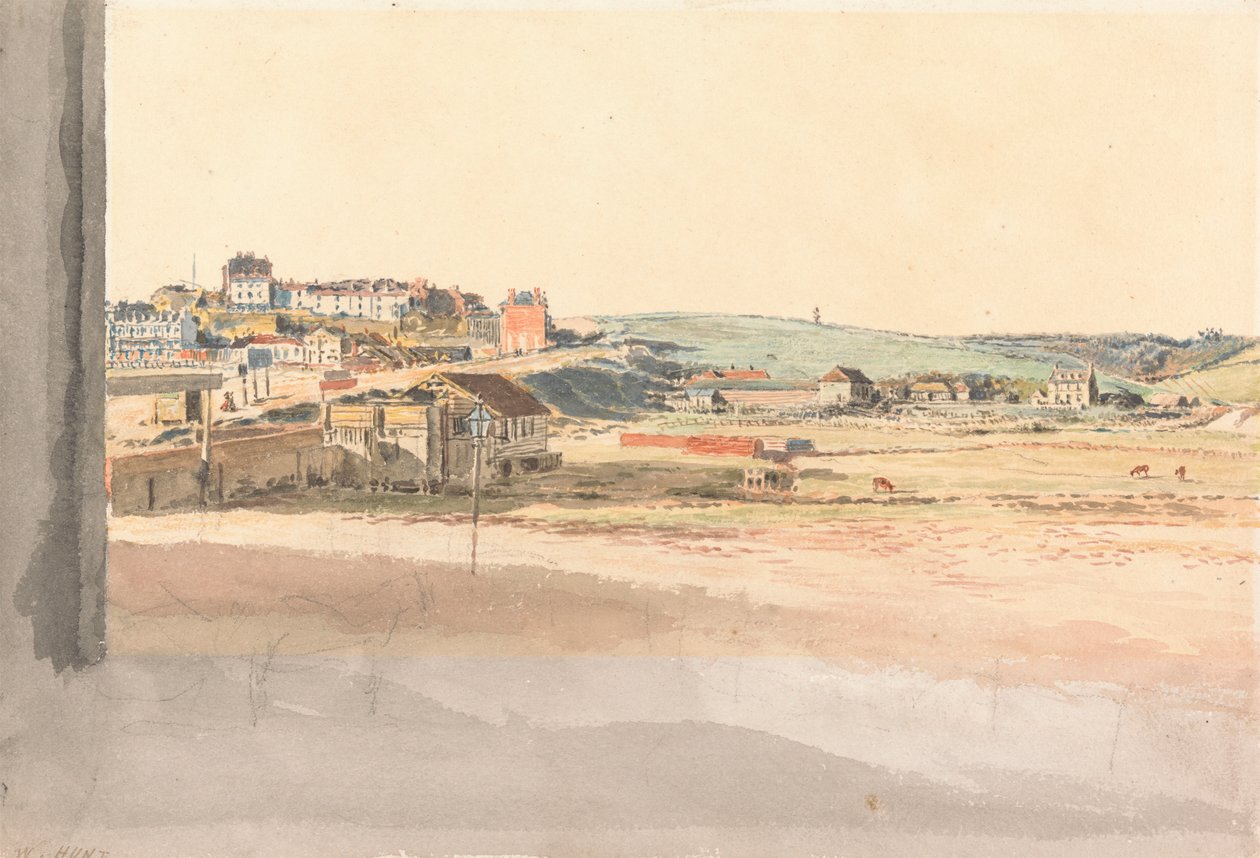 Le mât de drapeau, Margate - William Henry Hunt