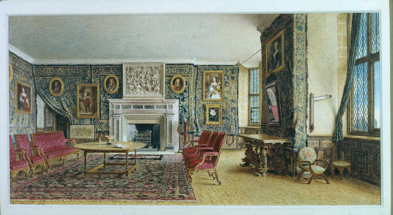 La bibliothèque, Hardwick - William Henry Hunt