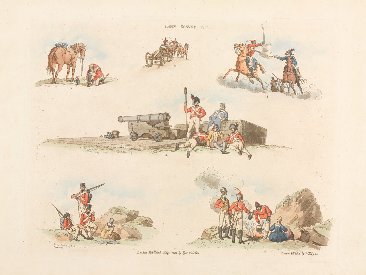 Scènes de camp, 1803 - William Henry Pyne