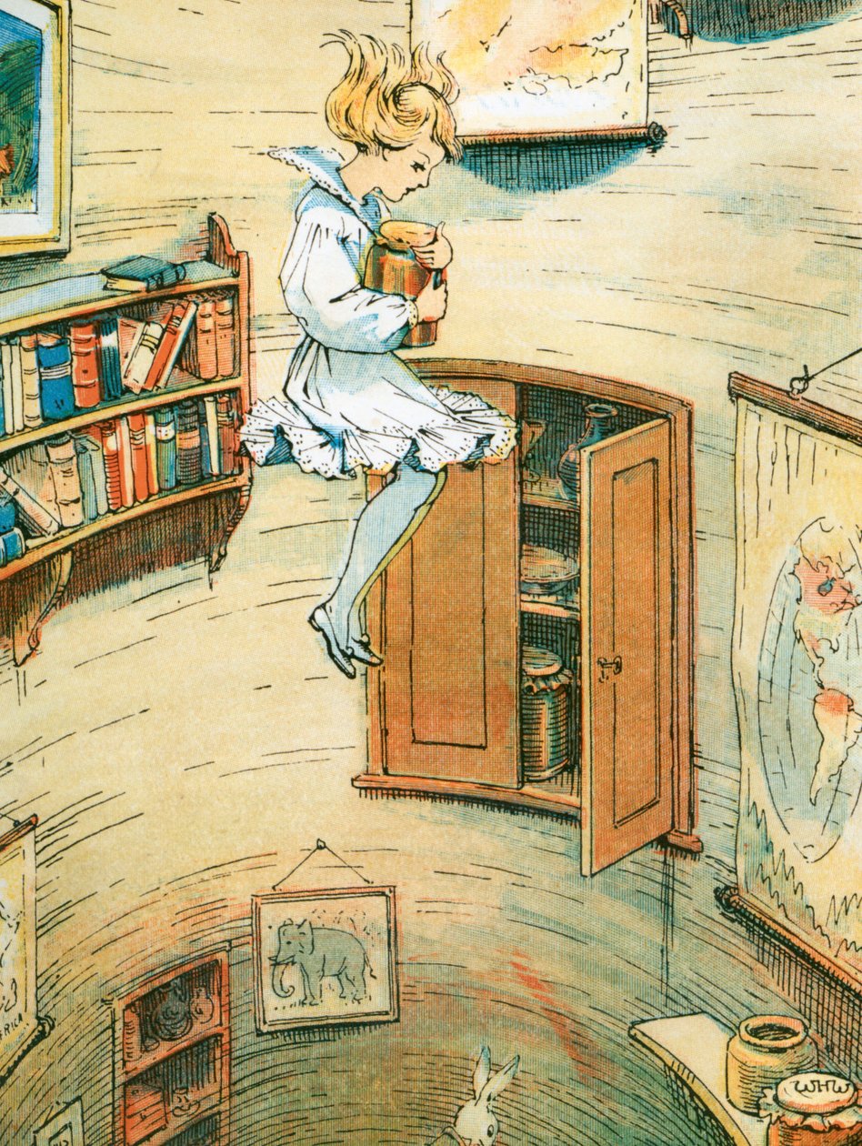 Alice au pays des merveilles, planche de livre - William Henry Romaine Walker