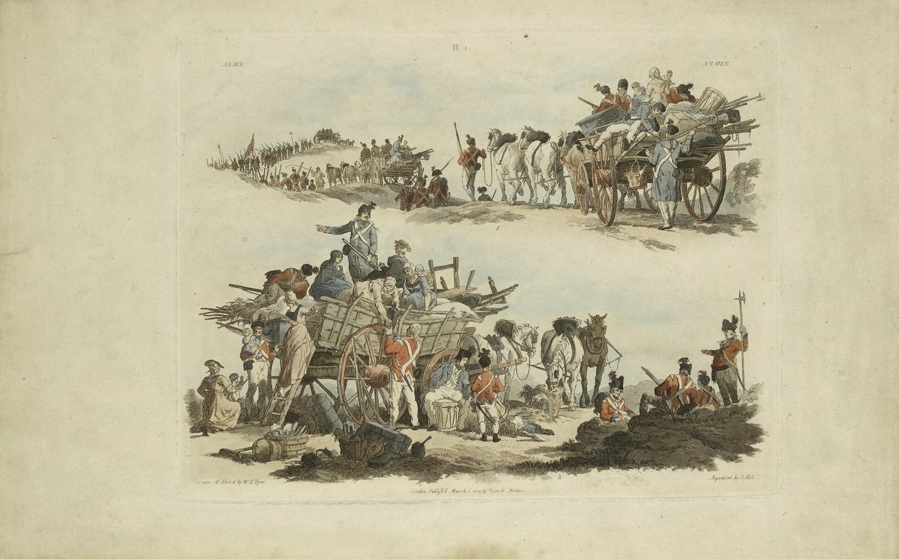 Scènes de camp, 1803 - William Henry after Pyne