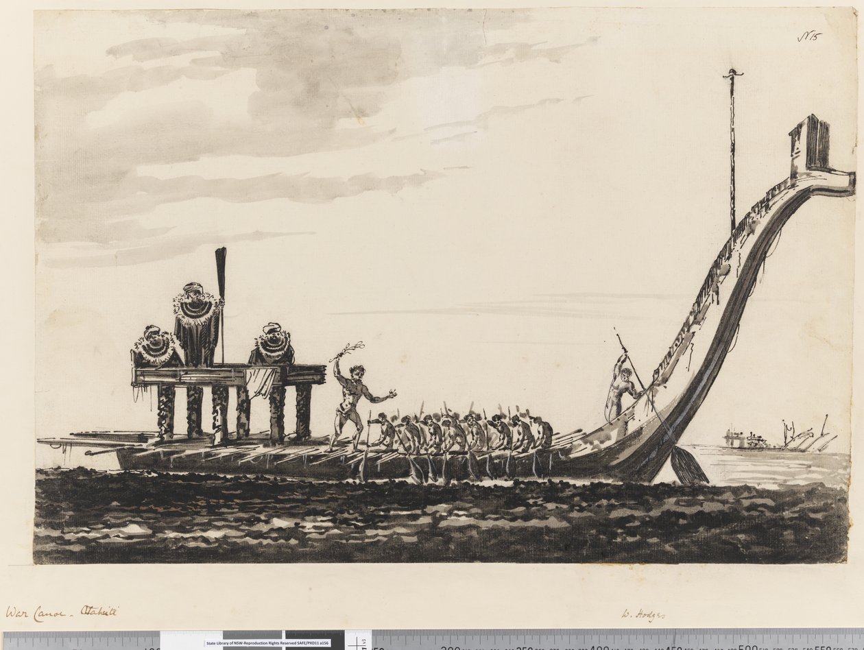 Page 15 Pirogue de guerre, Otaheite - William Hodges