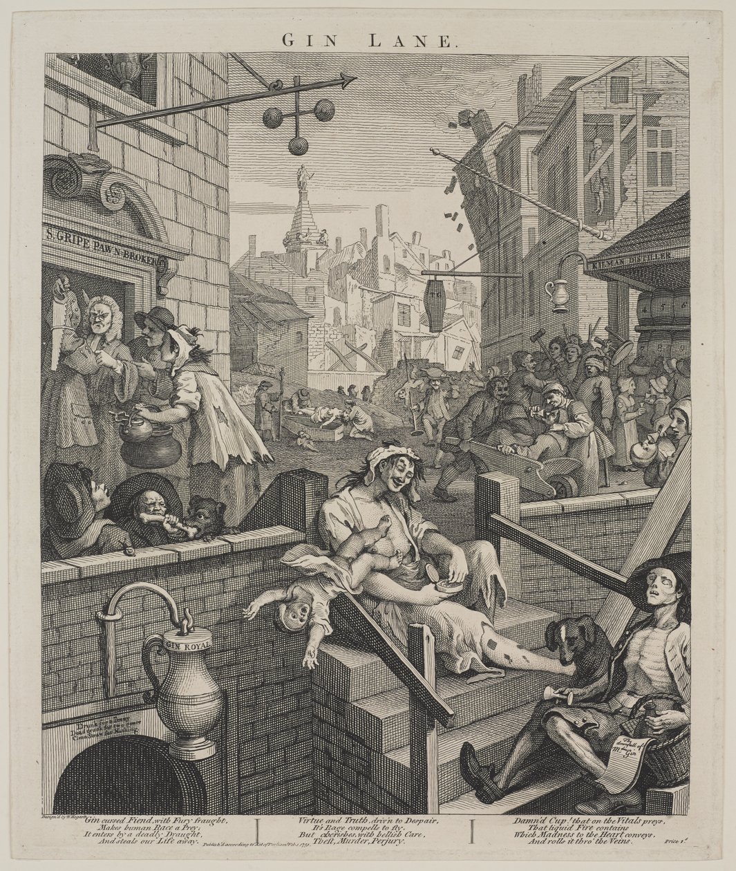 Gin Lane - William Hogarth