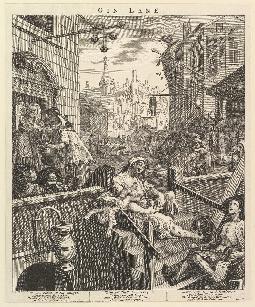Gin Lane - William Hogarth