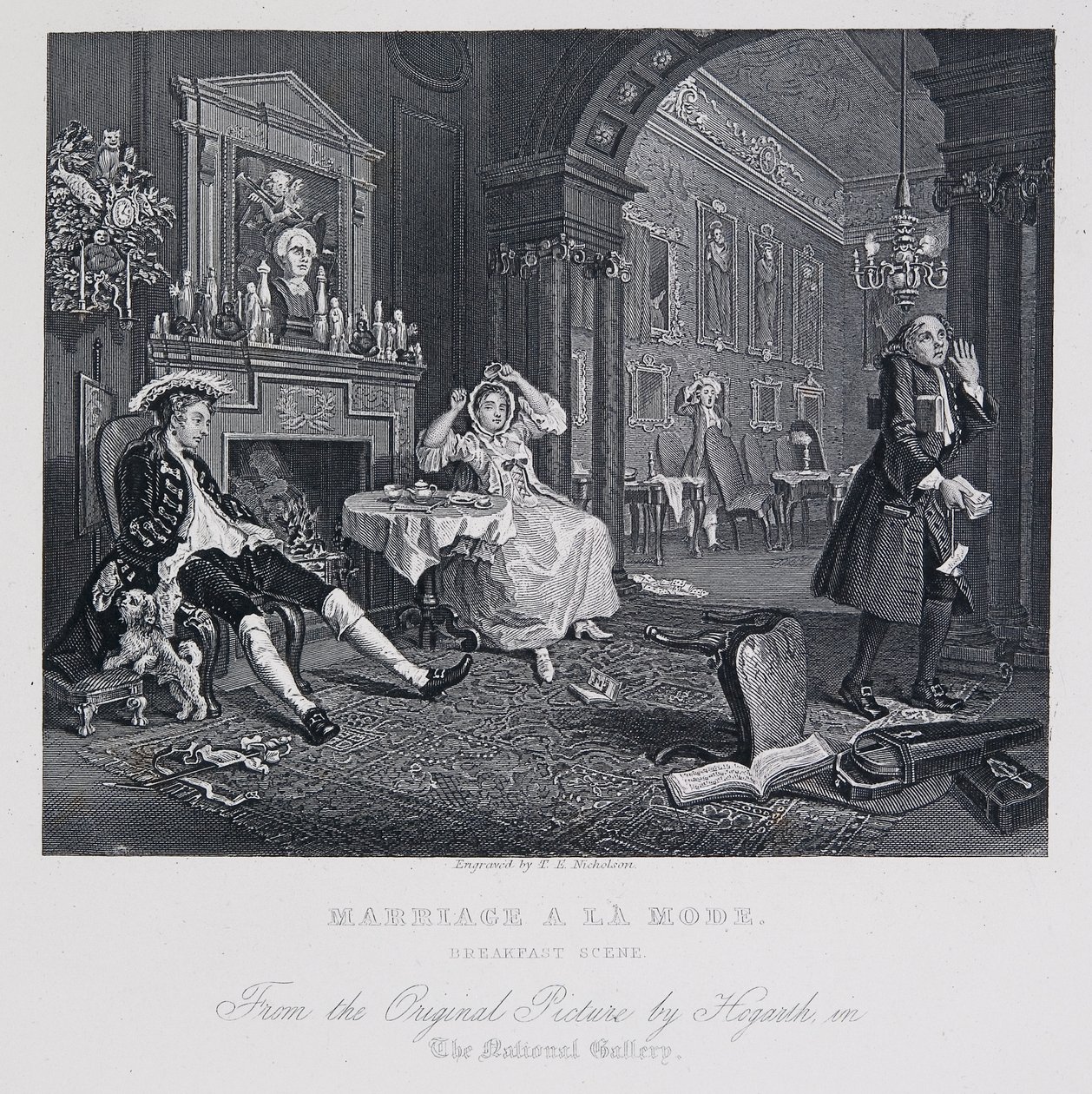 Marriage à la Mode: Breakfast Scene - William Hogarth