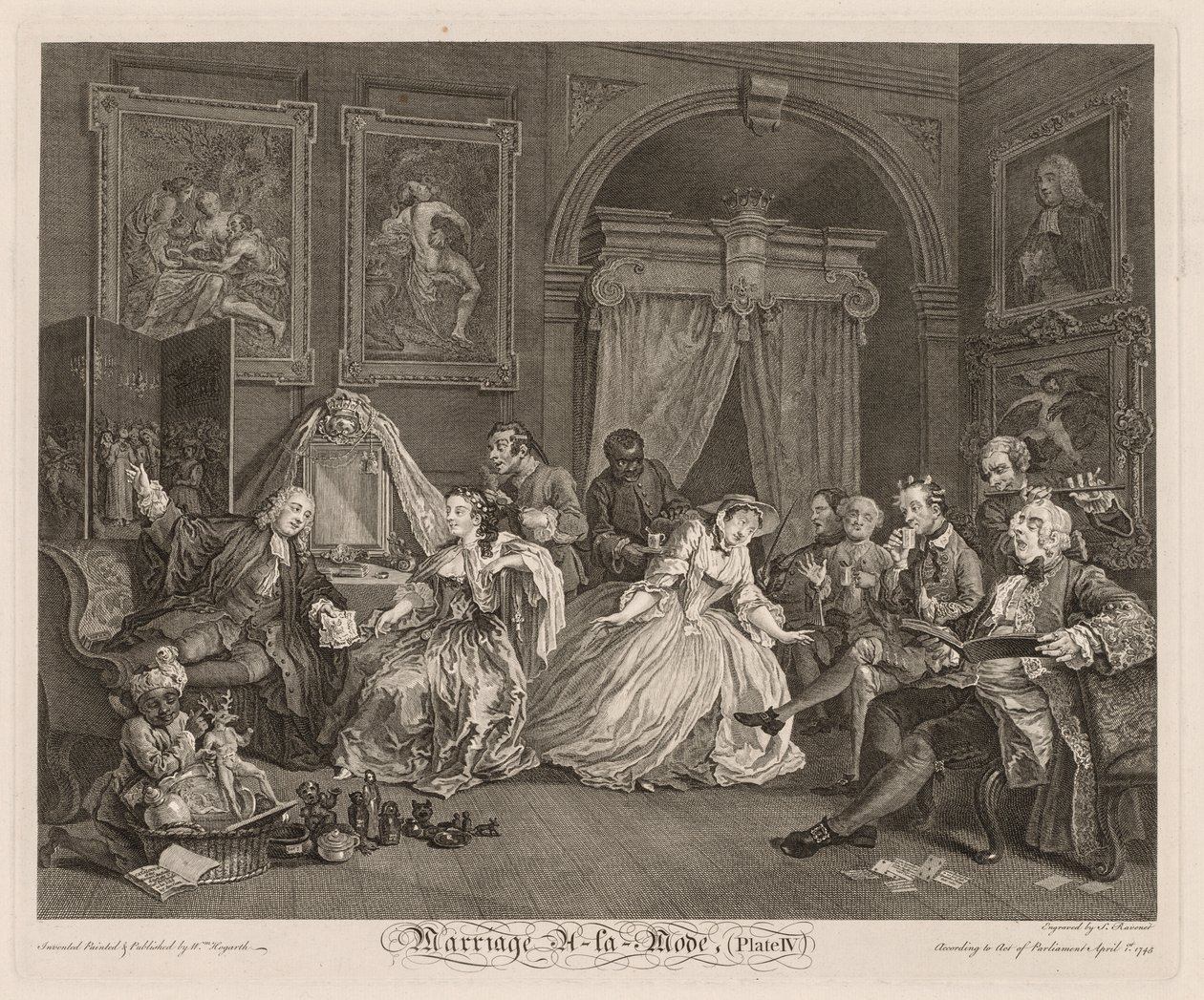 Mariage à la Mode : La Scène de la Toilette - William Hogarth