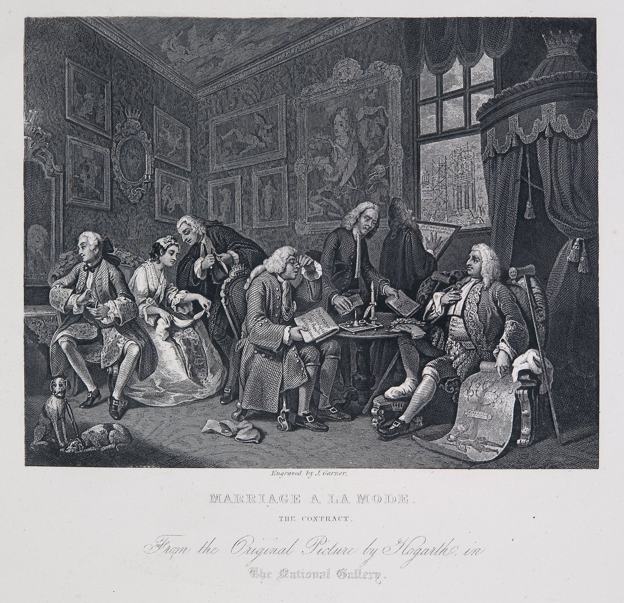 Marriage à la Mode: The contract - William Hogarth