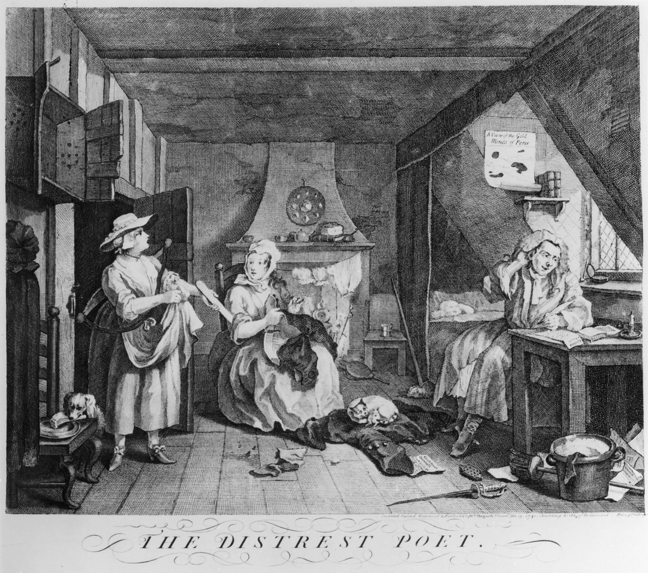 Le poète affligé - William Hogarth