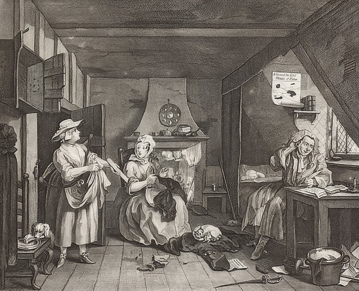 Le poète en détresse. 1736/40 - William Hogarth