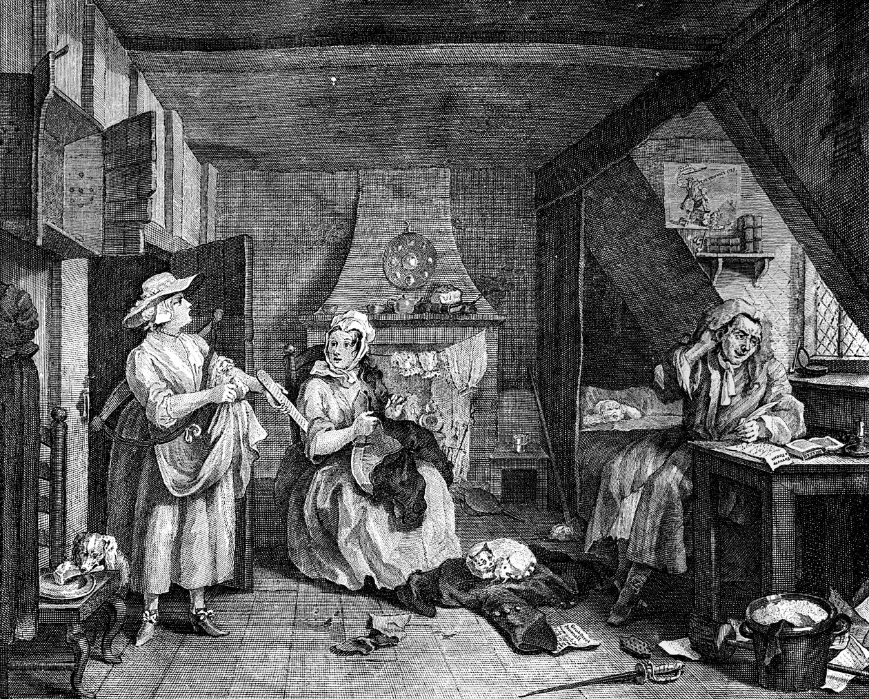 Le poète en détresse, 1740 - William Hogarth