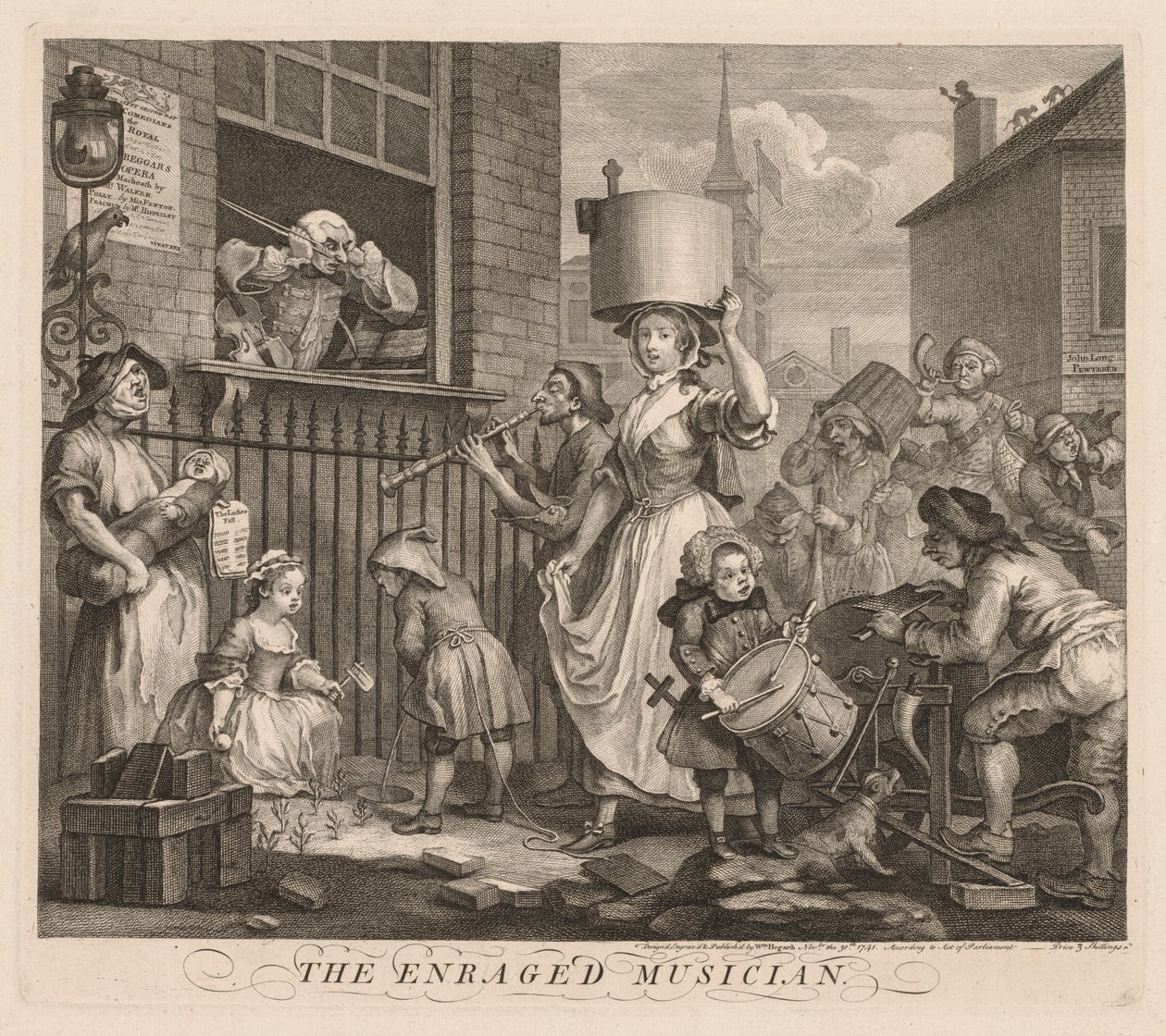 Le Musicien Enragé - William Hogarth
