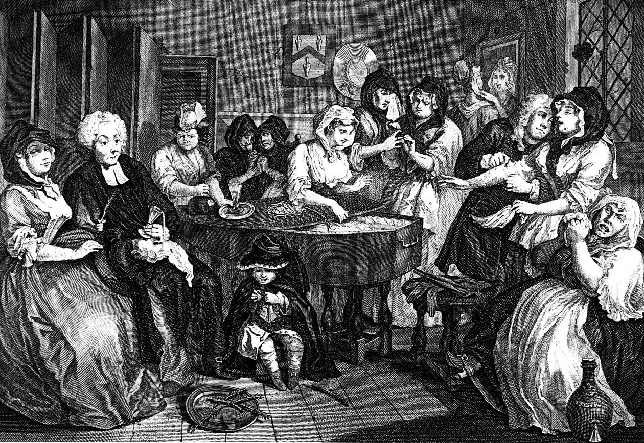 Le Progrès de la Prostituée, 1733 - William Hogarth