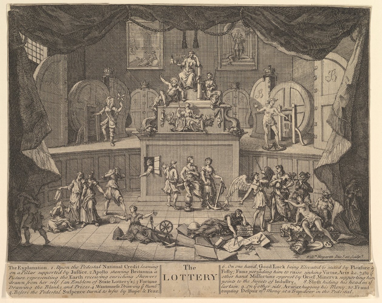 La Loterie, après 1724 - William Hogarth