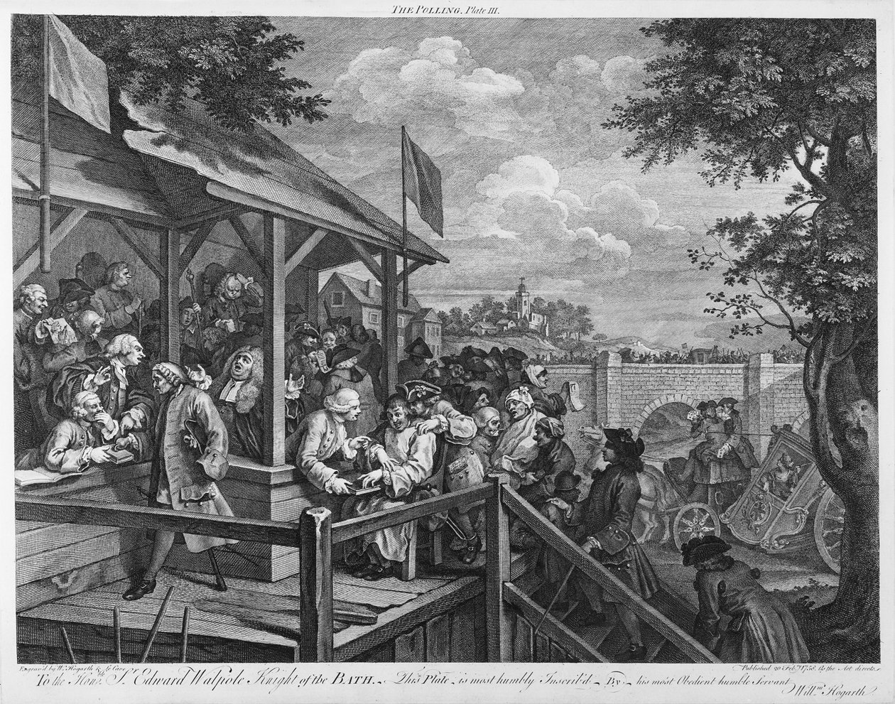 Le vote, 1758 - William Hogarth