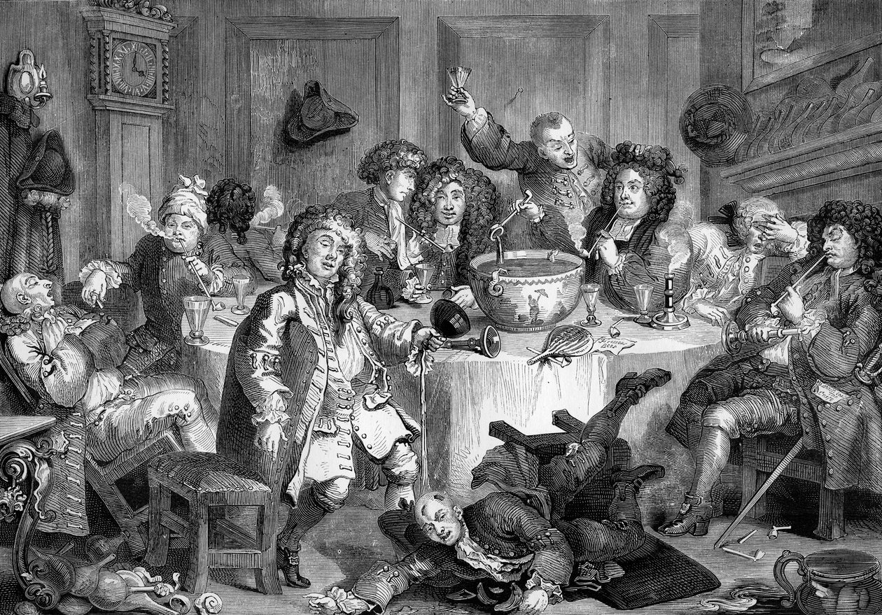 La conversation de minuit - William Hogarth