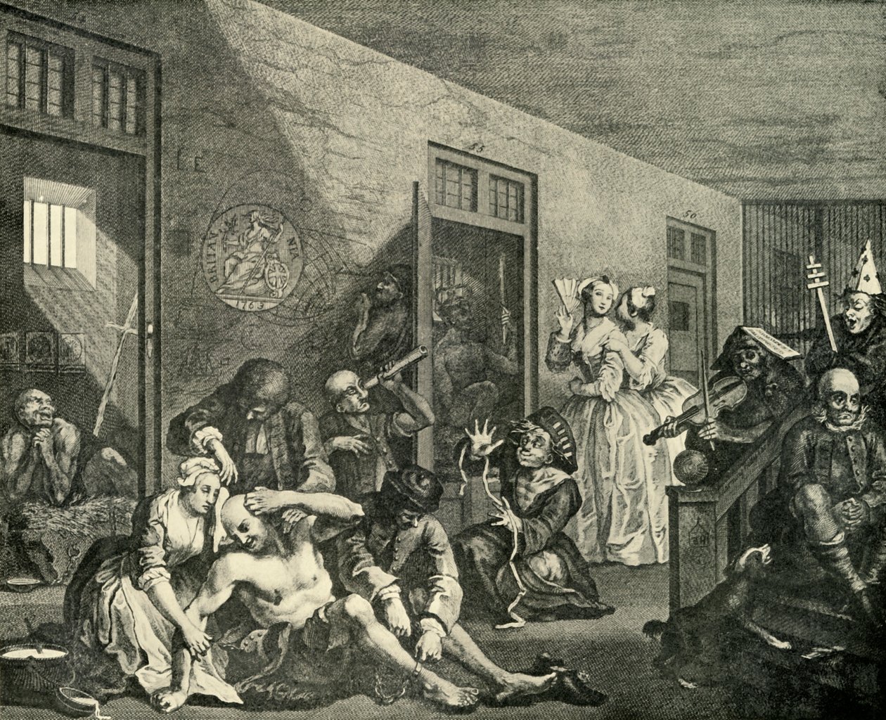 Traitement des fous, 1733, 1925 - William Hogarth