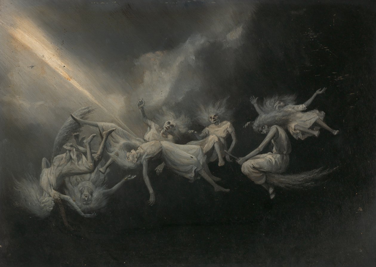 La foudre a frappé un groupe de sorcières - William Holbrook Beard