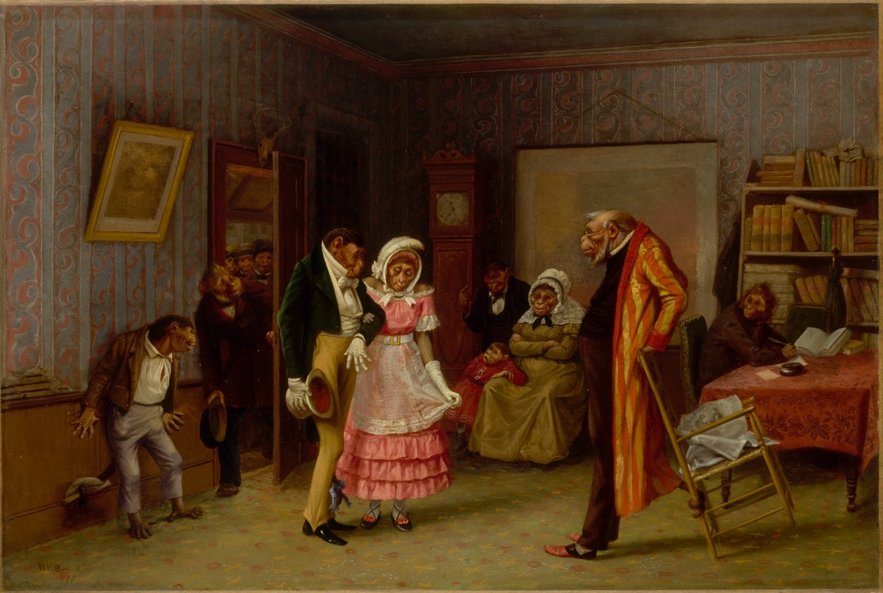 La Fuite amoureuse, 1877 - William Holbrook Beard
