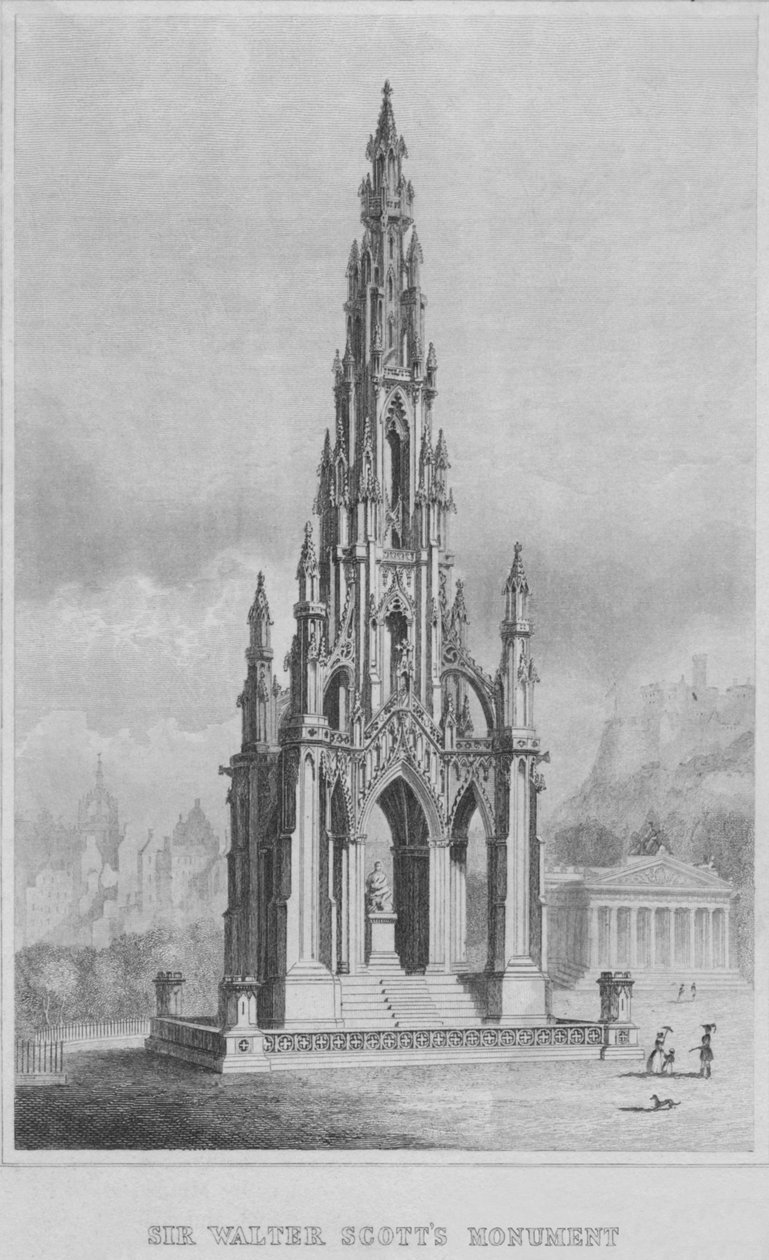 Monument de Sir Walter Scott, vers 1849-1853 - William Home Lizars