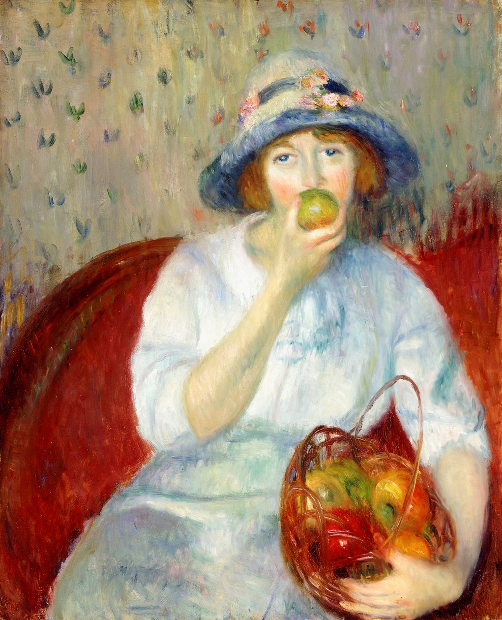 Fille avec Pomme Verte - William James Glackens