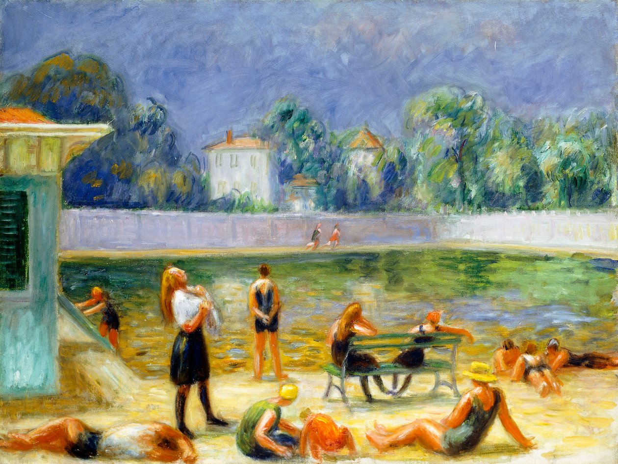 Piscine extérieure - William James Glackens