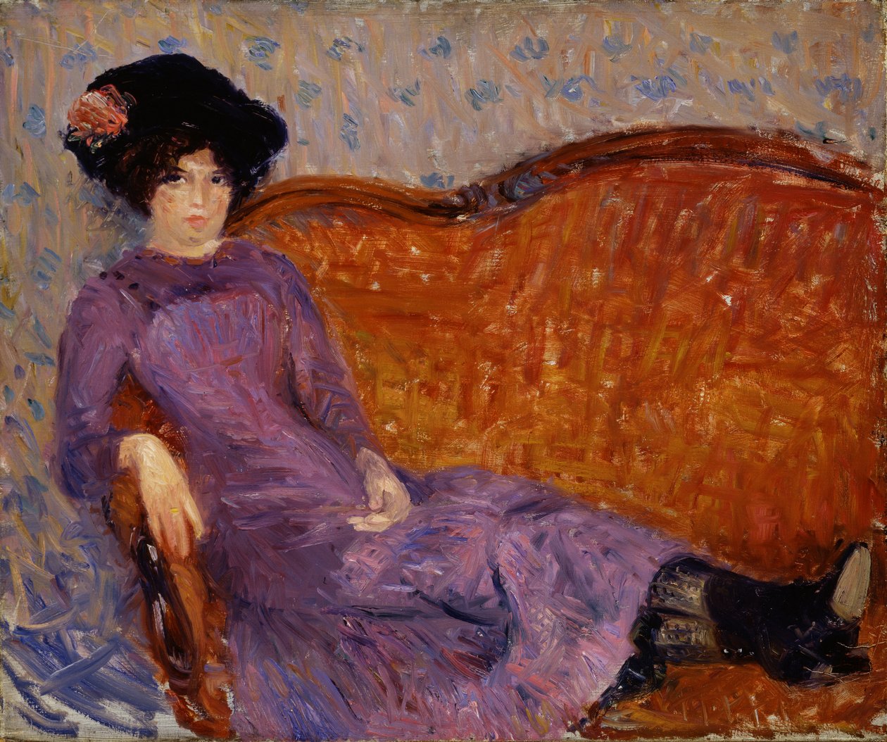 La robe violette - William James Glackens