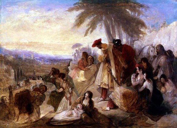 Les lamentations de Byron - William James Muller