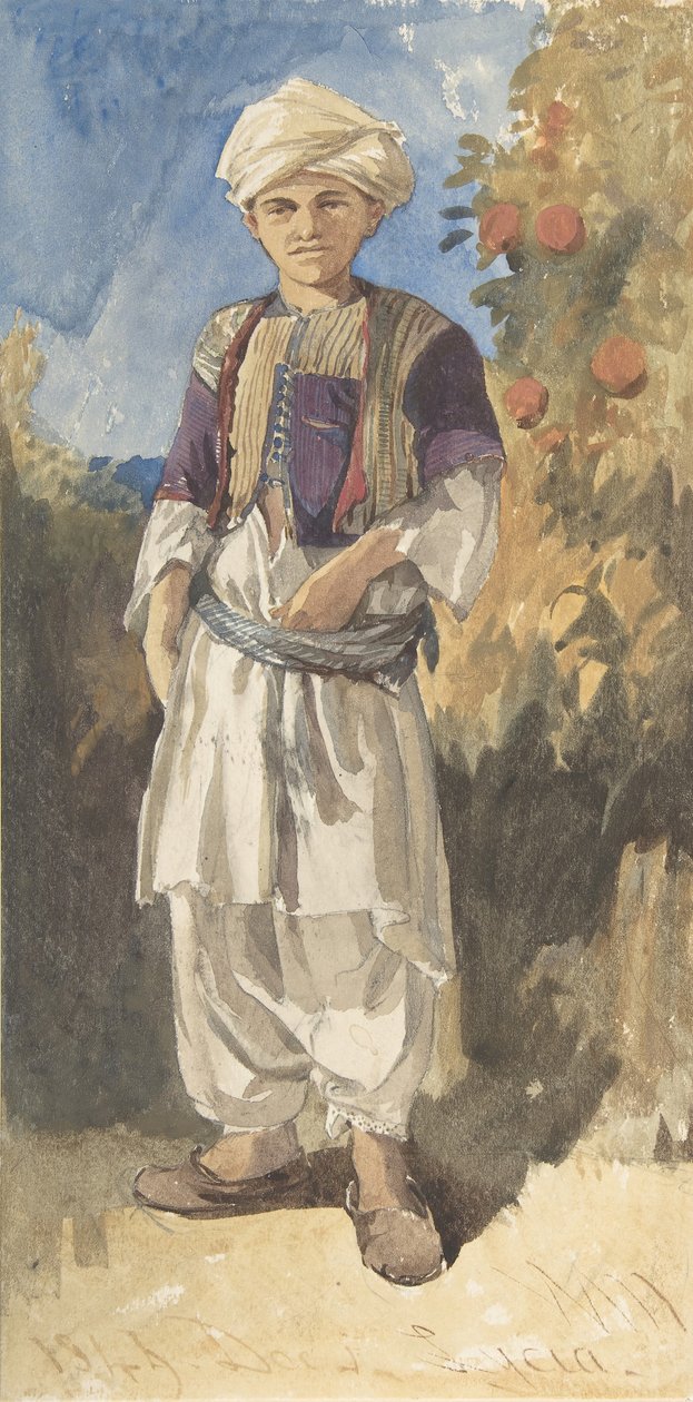 Jeune Turc debout, 1844 - William James Muller
