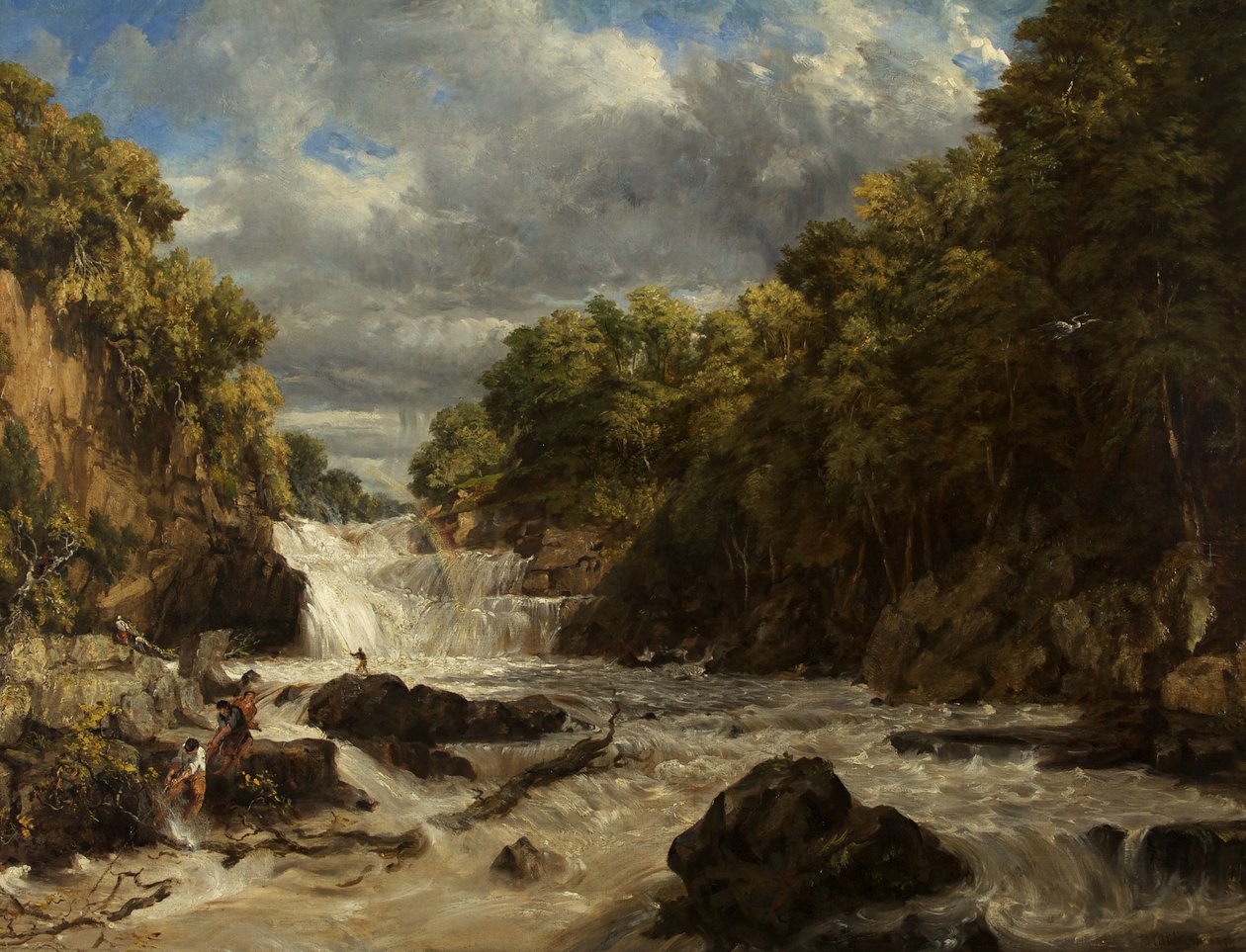 Chutes de Swallow, Bettws-y-Coed - William James Muller