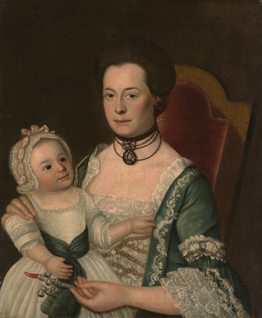 Mme Jacob Hurd et enfant, vers 1762 - William Johnston