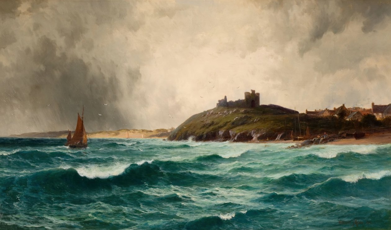 Scène Côtière avec le Château de Criccieth - William Joseph King