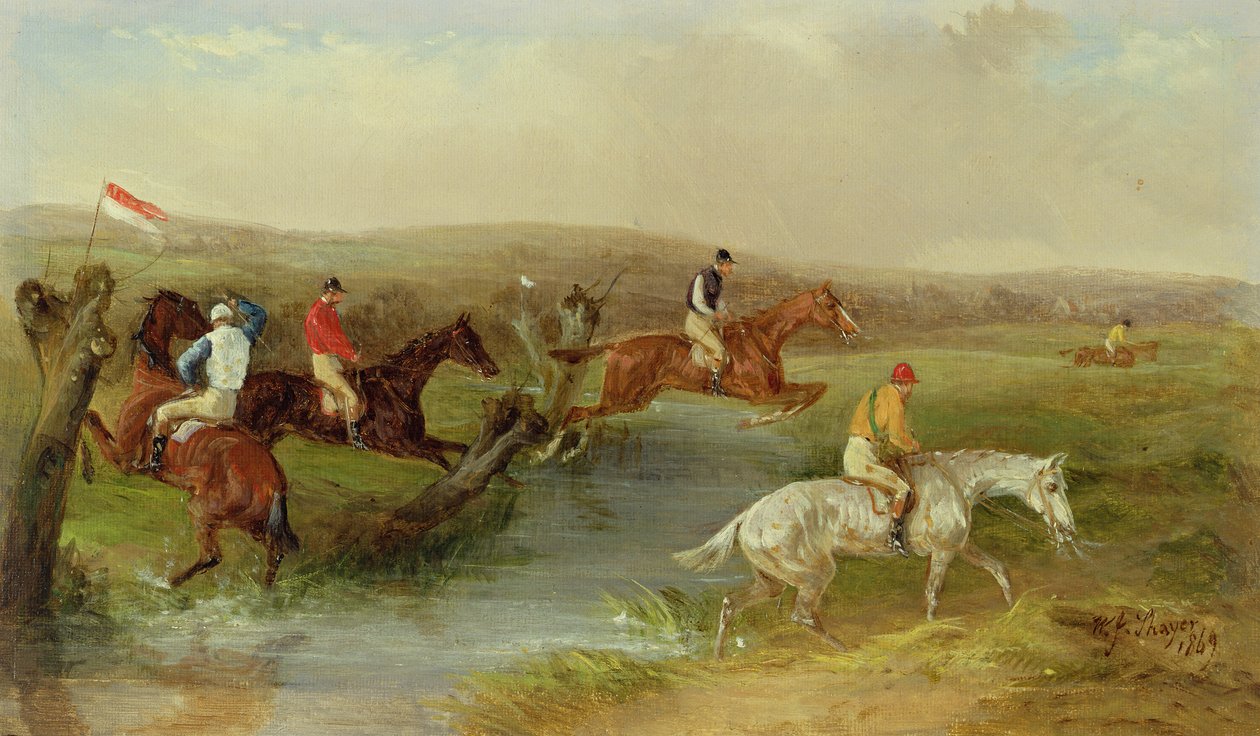 Steeplechasing : Le Ruisseau - William Joseph Shayer