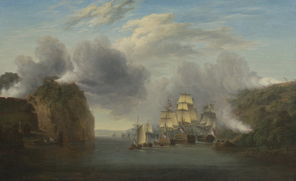 Forcer le passage de la rivière Hudson, 1835 - William Joy
