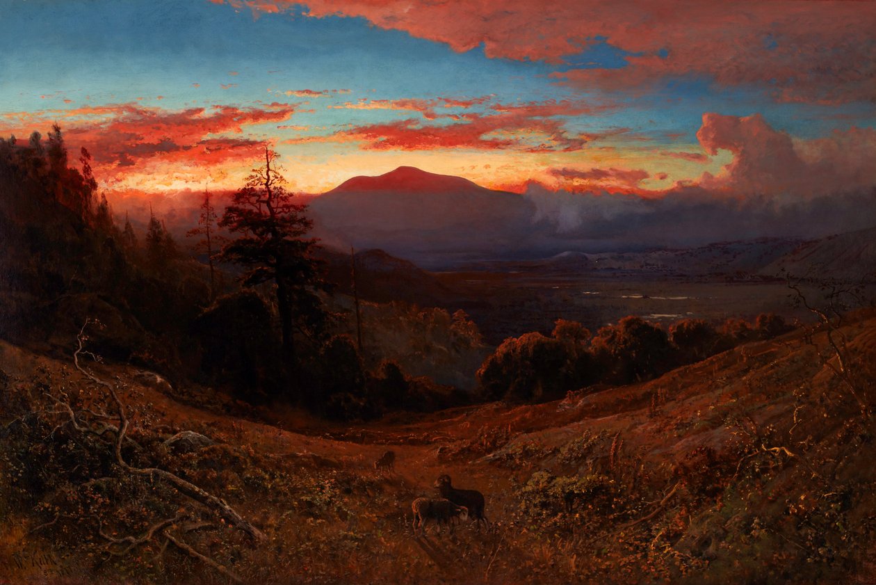 Coucher de soleil sur le Mont Diablo (Marin Sunset) - William Keith