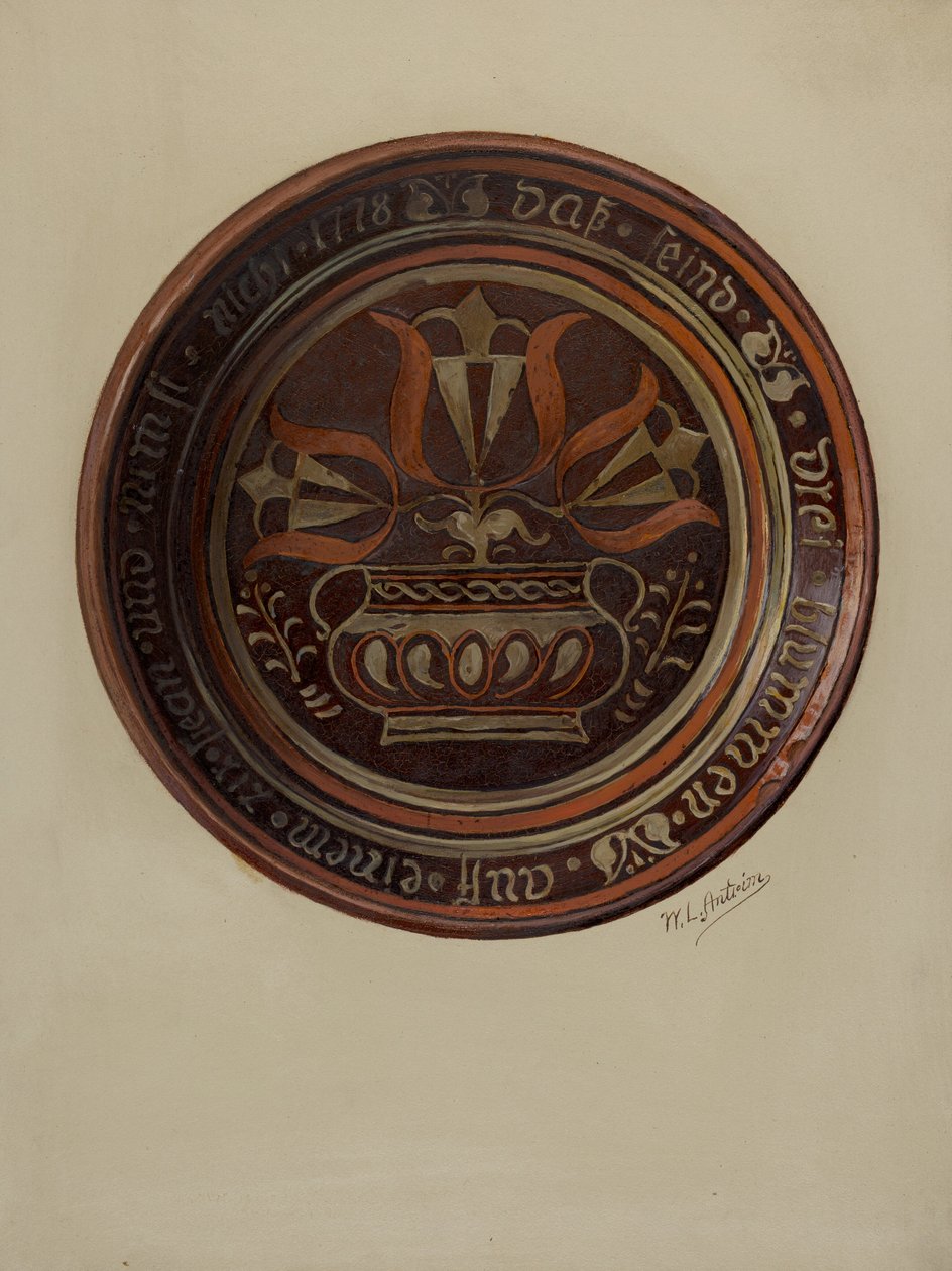 Plat allemand de Pennsylvanie, vers 1937 - William L Antrim