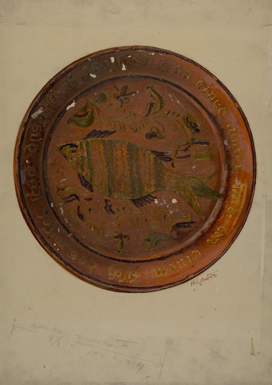 Plat allemand de Pennsylvanie, vers 1938 - William L Antrim