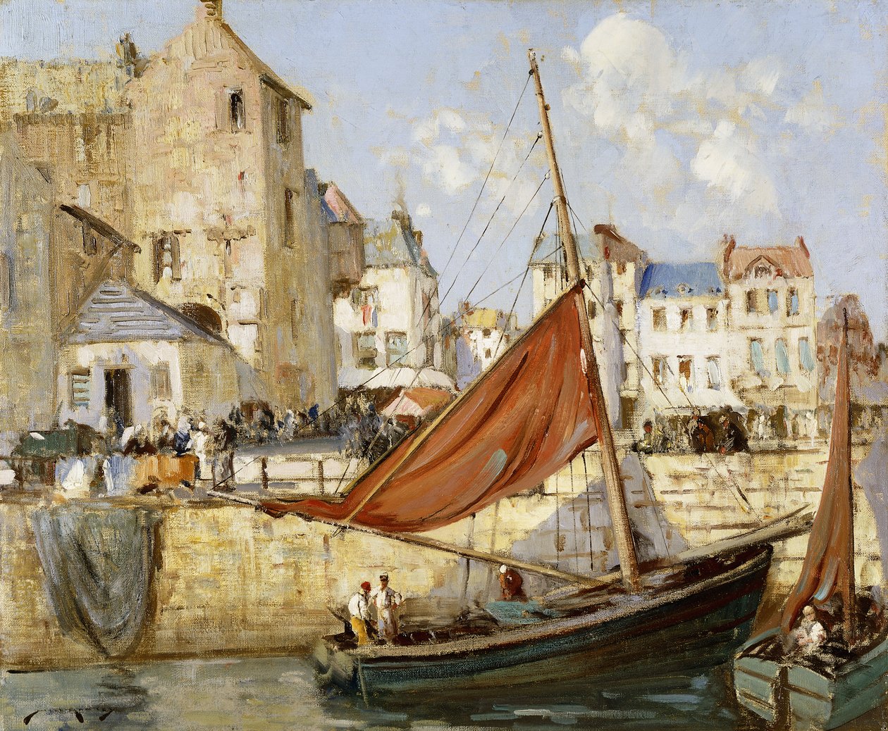 Le port, Honfleur - William Lee Hankey
