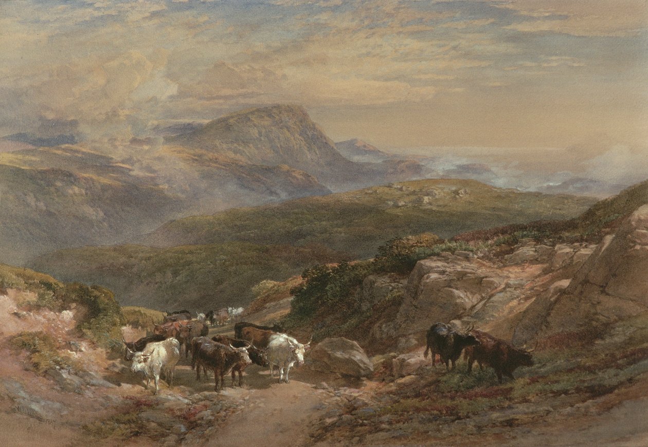 Scène dans les Highlands, 19ème siècle - William Leighton Leitch