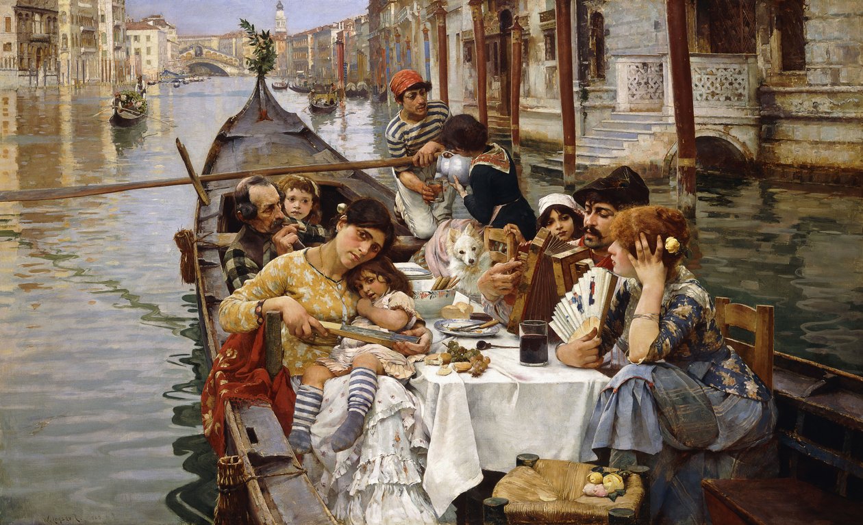 Un vénitien en plein air, 1885 - William Logsdail