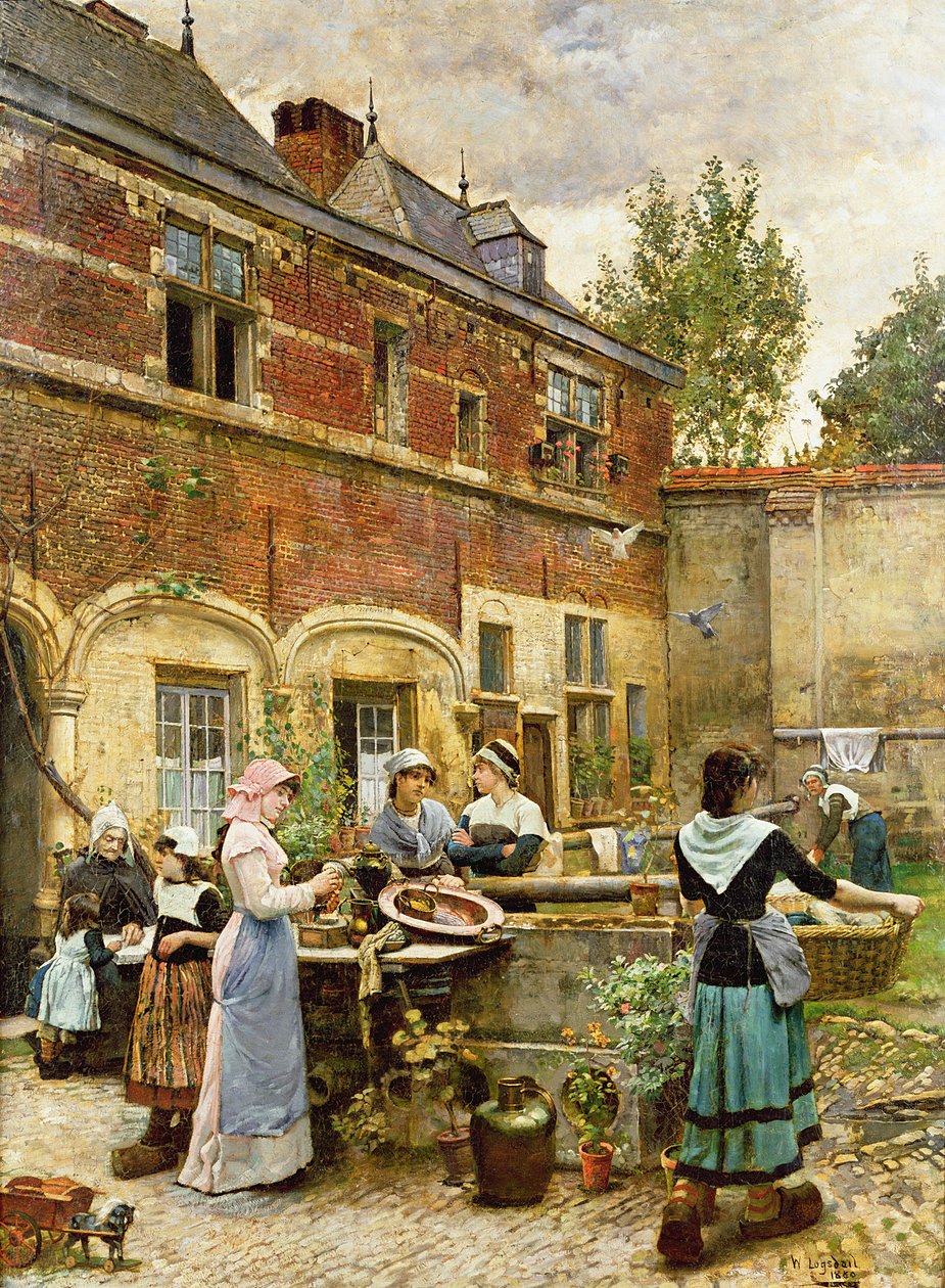 Maisons de charité, Anvers, 1880 - William Logsdail