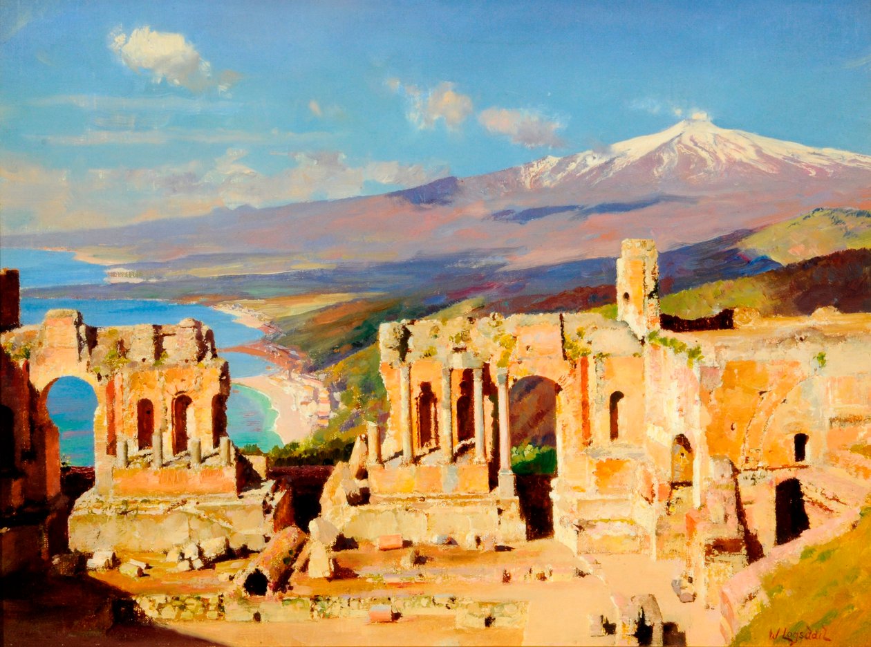 Théâtre grec, Taormine, Sicile - William Logsdail