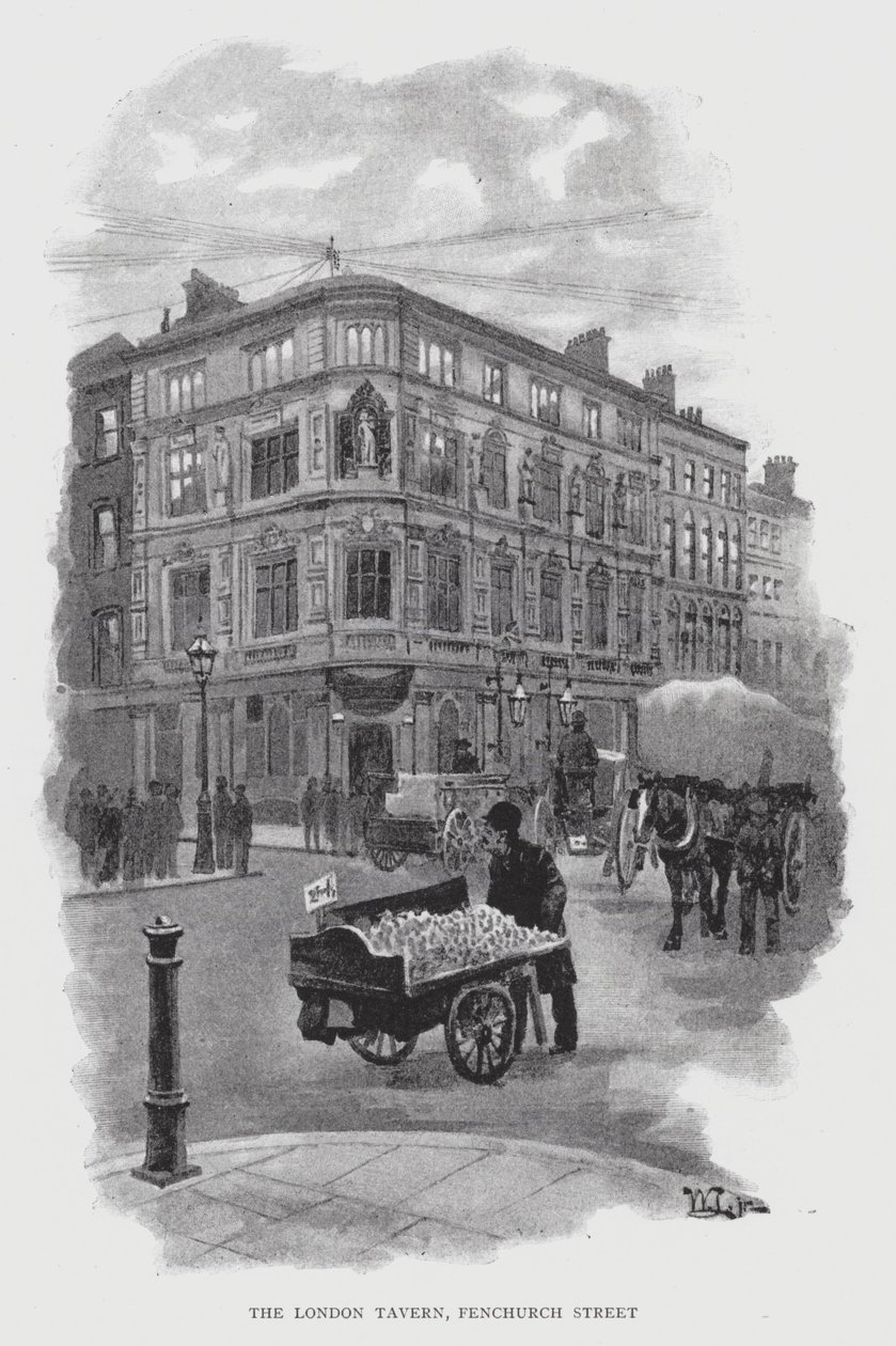 Le London Tavern, rue Fenchurch - William Luker