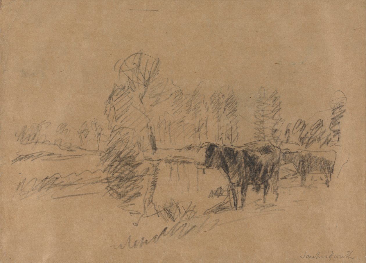 Bétail dans un paysage - William Mark Fisher