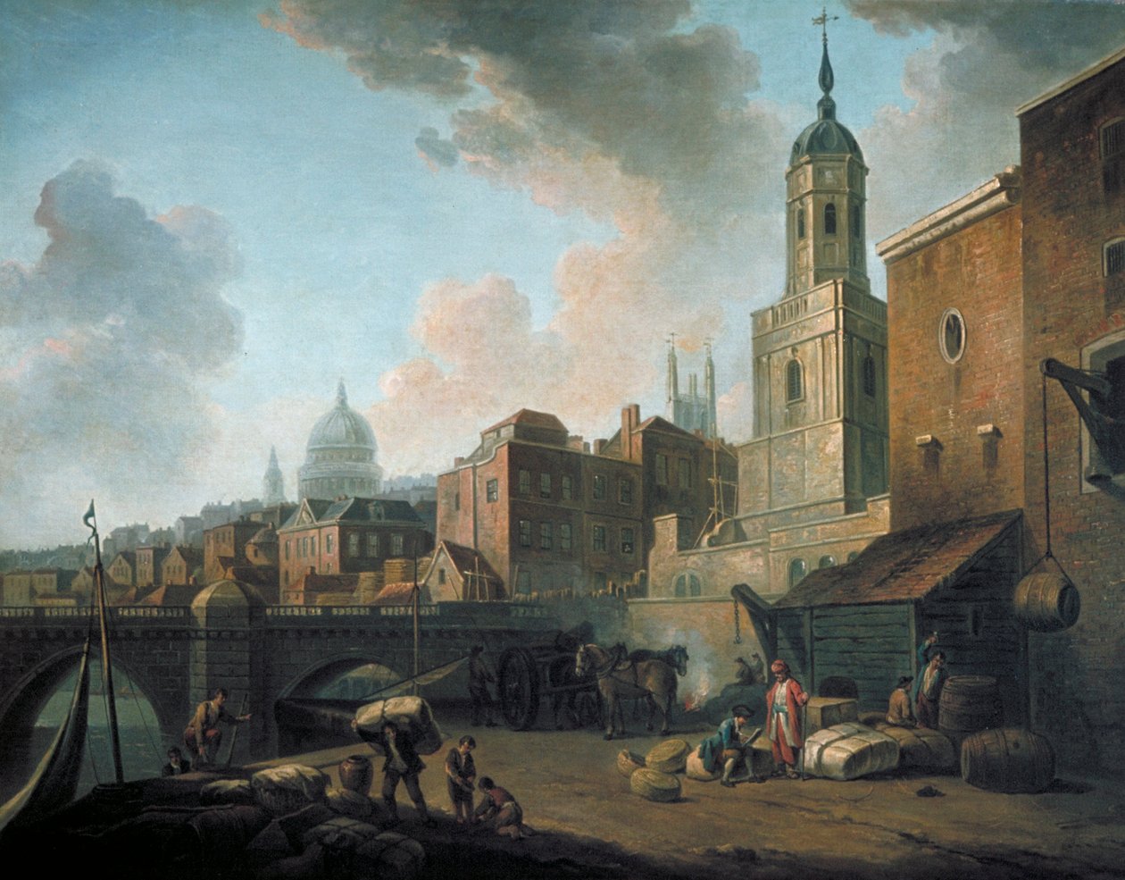 Fresh Wharf, près de London Bridge - William Marlow