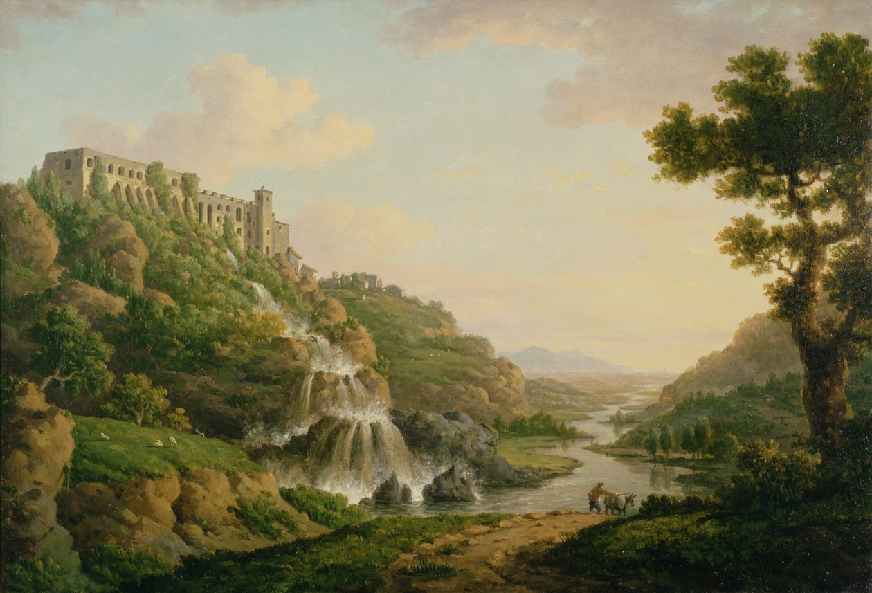 La Villa de Mécène à Tivoli, vers 1770 - William Marlow